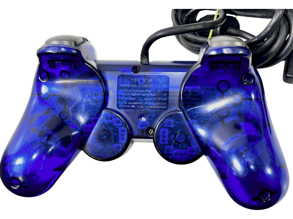 SONY PS2 Controller Dualshock *TRANSLUCENT BLUE - RARE* - Appleby Games