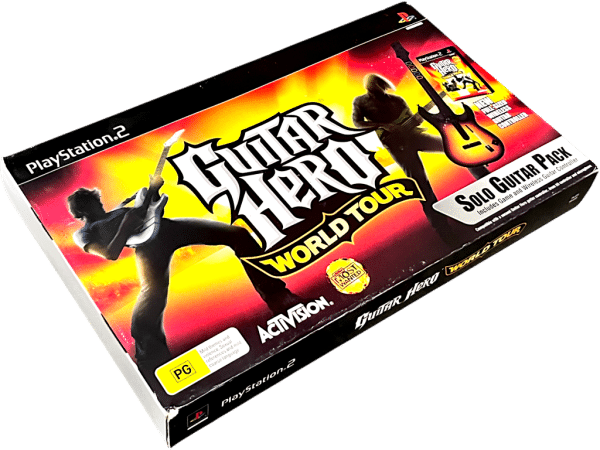 GUITAR HERO WORLD TOUR DISPLAY BOX
