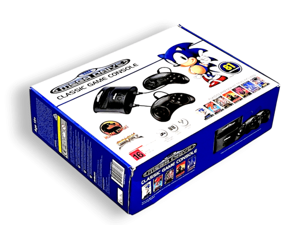 Sega Megadrive Classic Game Console With 81 Built-In Games, Black - Image 6