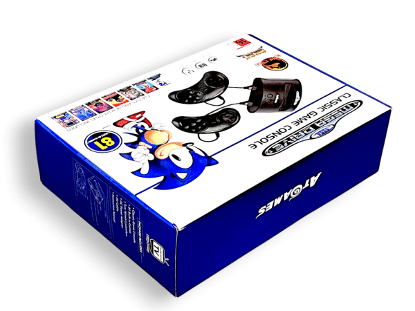 Sega Megadrive Classic Game Console With 81 Built-In Games, Black - Image 7