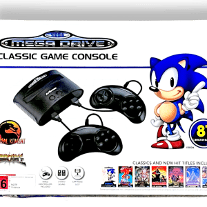 Sega Megadrive Classic Game Console With 81 Built-In Games, Black