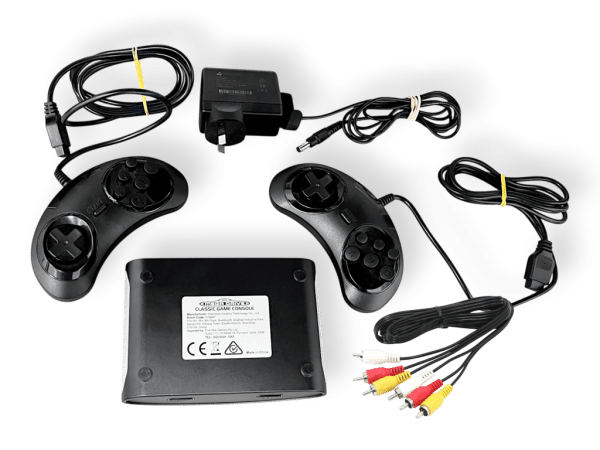 Sega Megadrive Classic Game Console With 81 Built-In Games, Black - Image 6