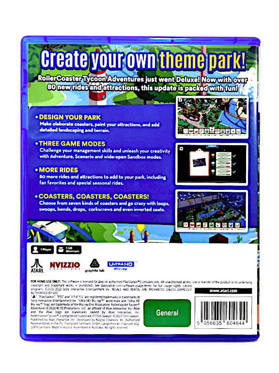 RollerCoaster Tycoon Adventures Deluxe PS5 - Précommande, prix & date