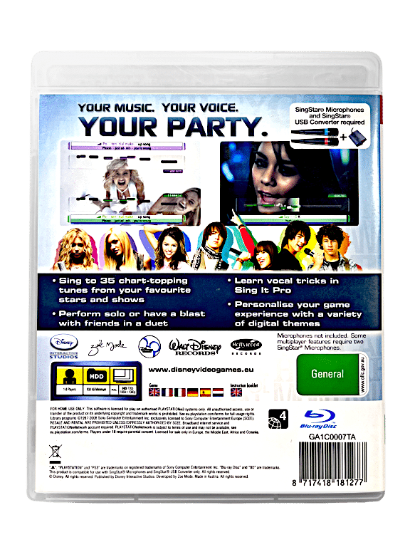 SingStar! Disney Sing It: CAMP ROCK (PS3 EDITION)