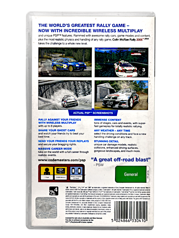 Colin McRae Rally 2005 (PSP)