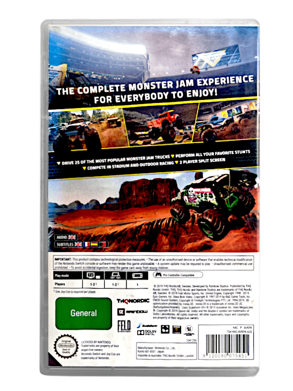 Monster Jam: Steel Titans (Nintendo Switch) Appleby Games