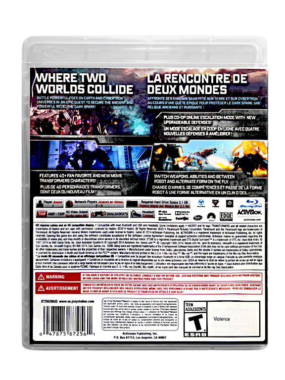 TRANSFORMERS: Rise of the Dark Spark (PS3)