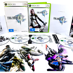 FINAL FANTASY XIII BOXED COLLECTOR'S EDITION (Xbox 360) *MINT COMPLETE*