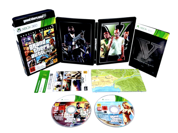 Grand Theft Auto V Special Edition (Xbox 360) *BOXED STEEL EDITION*