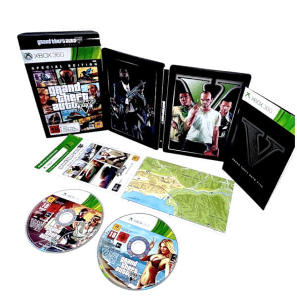 Grand Theft Auto V Special Edition (Xbox 360) *BOXED STEEL EDITION*