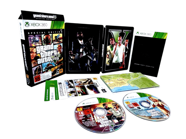 Grand Theft Auto V Special Edition (Xbox 360) *BOXED STEEL EDITION*