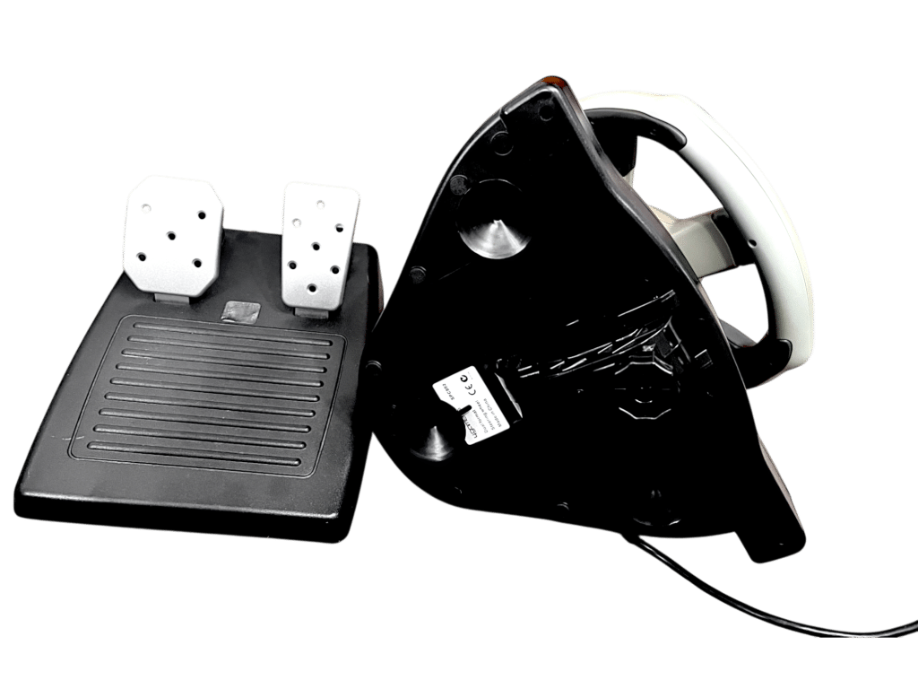 4Gamers TURBO RACER Dual Format Steering Wheel with Pedals (PS2 / PS1 ...