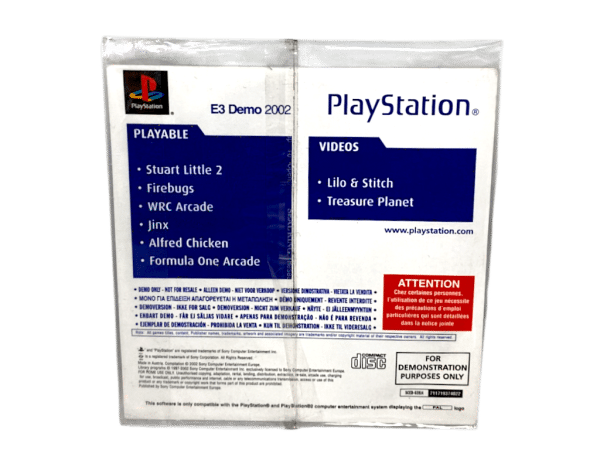 SONY PlayStation E3 Demo 2002 PS1 *BRAND NEW PLASTIC SEALED* - Image 2