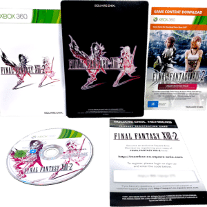 FINAL FANTSY XIII-2 (Xbox 360) *STEEL EDITION - MINT COMPLETE*