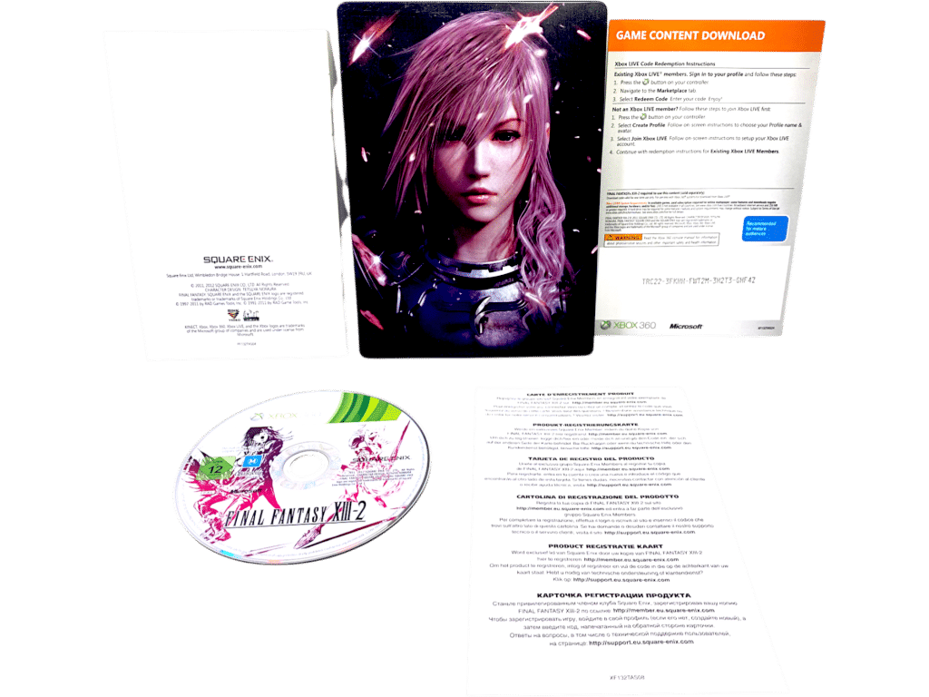 FINAL FANTSY XIII-2 (Xbox 360) *STEEL EDITION - MINT COMPLETE* - Image 3