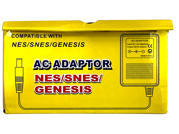 AC Power Adapter for Nintendo Entertainment System + SNES + Sega Mega Drive