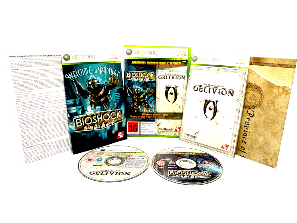 COLLECTOR'S BOX SET: BIOSHOCK + Elder Scrolls IV Oblivion (Xbox 360 ...