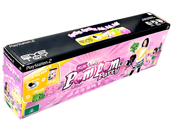 EyeToy Play: Pom Pom Party PS2 GAME + POMPOMS! (PS2) *COMPLETE BOX SET!!