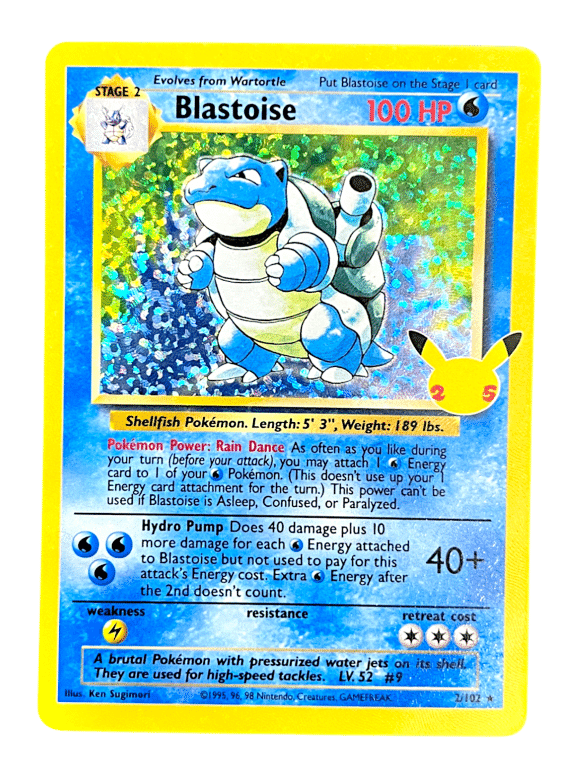 POKEMON TCG - Blastoise #002/102, Celebrations: Classic Collection