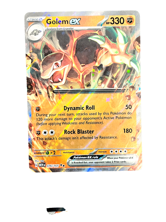 POKEMON TCG - Golem ex #076/165, SV: Scarlet & Violet 151 - Appleby Games
