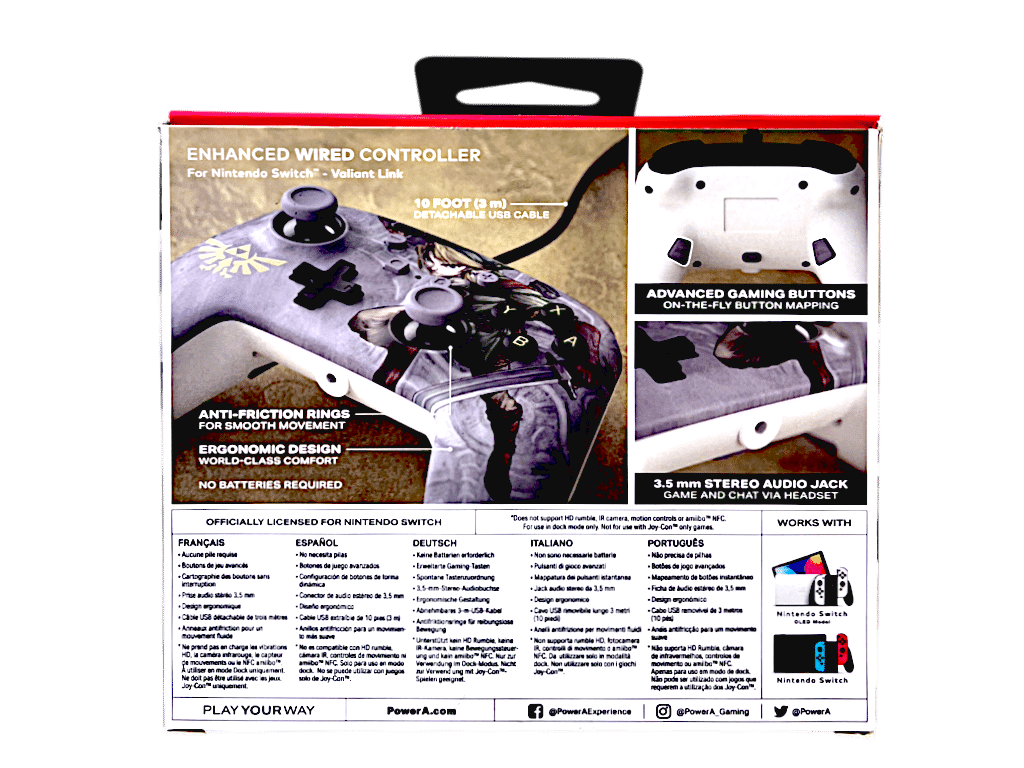 Nintendo Switch PowerA Enhanced Wired Controller (Legend of Zelda Link)