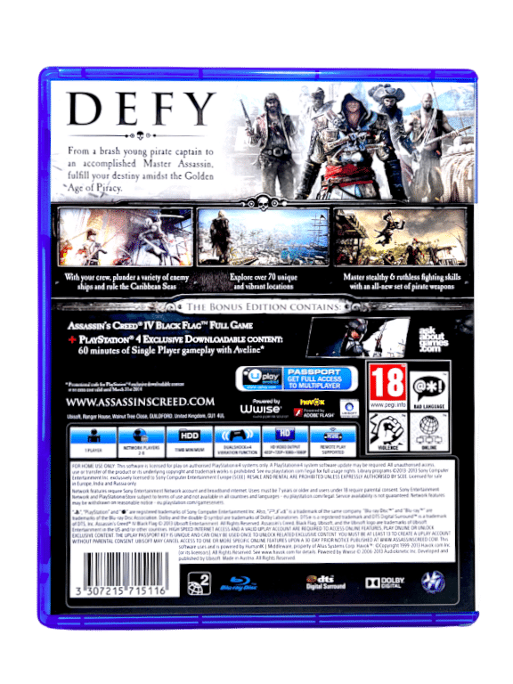 Assassins Creed IV BLACK FLAG (PS4)