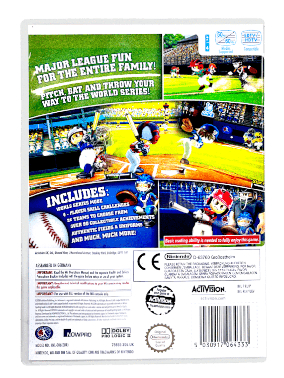 Little League World Series Baseball (Wii) *MINT COMPLETE* - Image 2