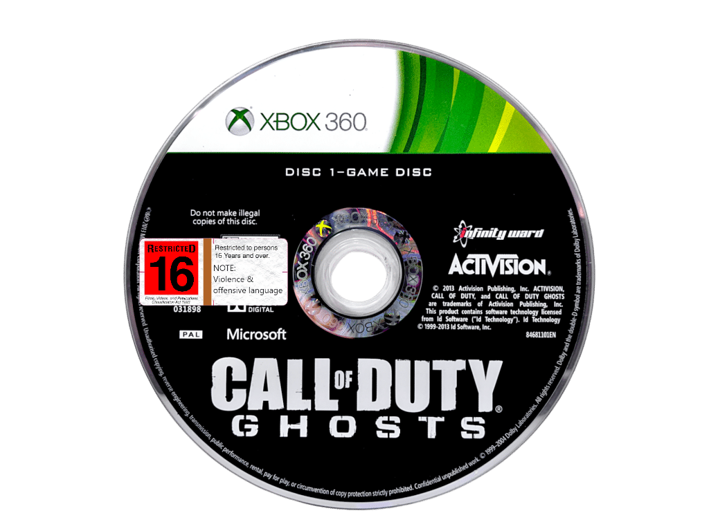 Call of Duty Ghosts DISC 1: GAME DISC (Xbox 360) - Appleby Games