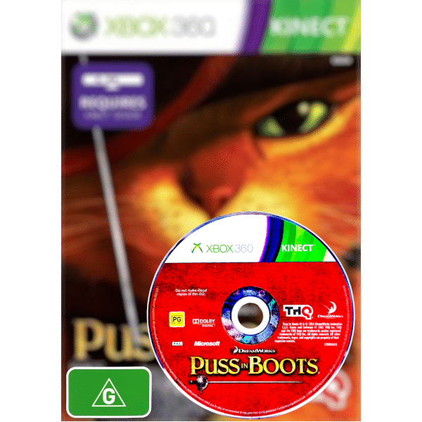 Puss in Boots Xbox 360 Kinect Rare Disc (Game Disc only)