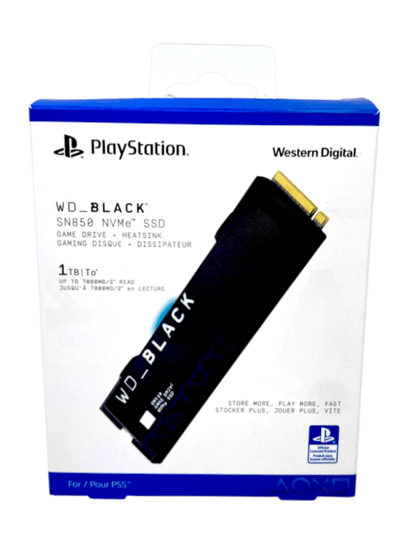 Western Digital WD Black SN850 NVMe SSD Game Drive+Heatsink For PlayStation 5 1T