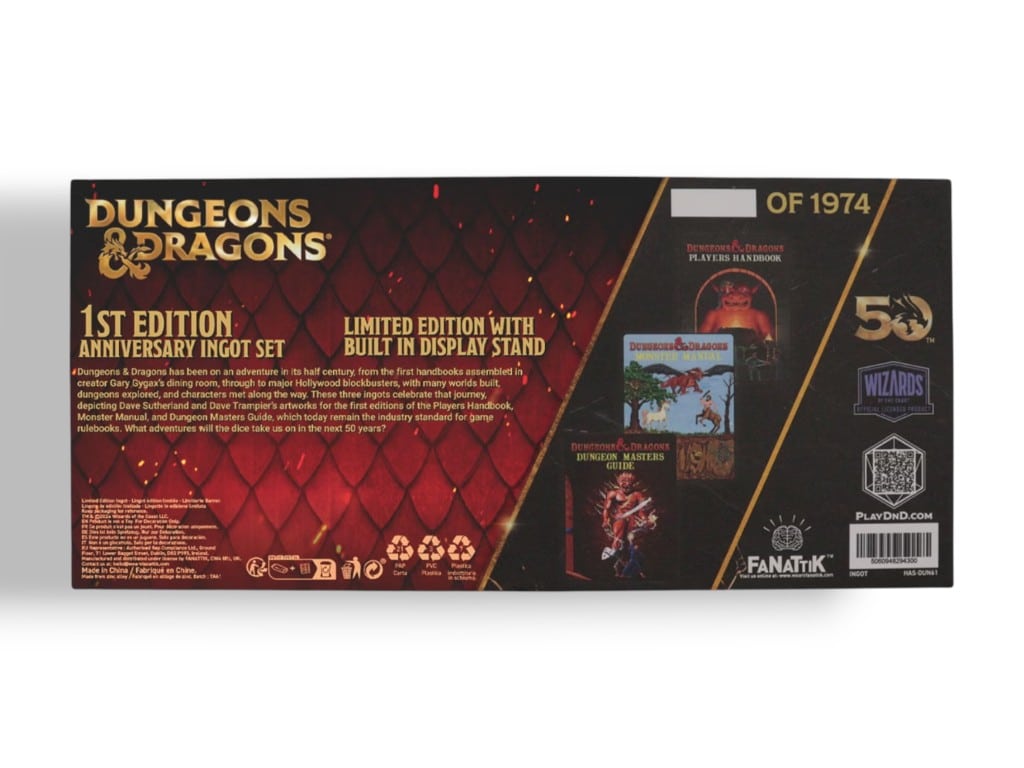 Dungeons & Dragons - 50th Anniversary 1st Edition Book Cover Ingot Set *MIB* - Image 7