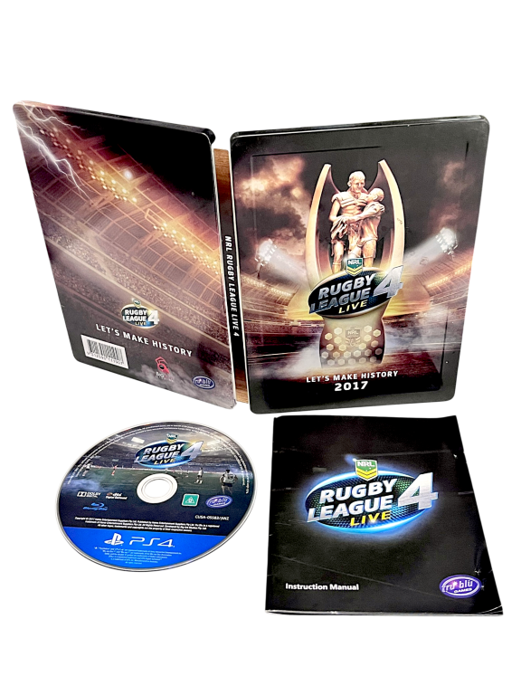 NRL Rugby League Live 4 PS4 *STEEL COLLECTOR'S EDITION - RARE - Image 2