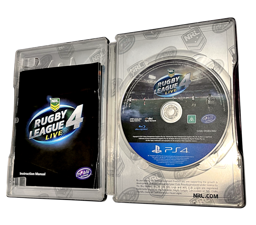 NRL Rugby League Live 4 PS4 *STEEL COLLECTOR'S EDITION - RARE - Image 6