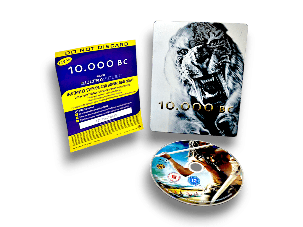 10,000 BC (Blu-ray/Digital) STEEL CASE COLLECTOR'S EDITION.