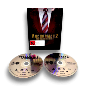 Anchorman 2: The Legend Continues Blu-Ray STEEL CASE COLLECTOR'S EDITION.