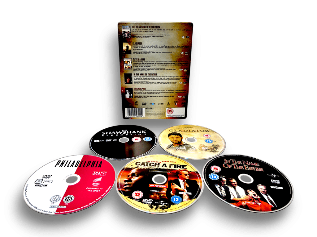 FIVE MOVIE STEEL EDITION: Shawshank + Gladiator + Catch a Fire + MORE! - Image 2