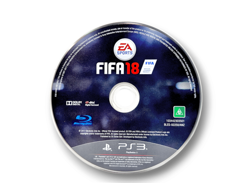 FIFA 18 PS3 game. Rare PlayStation 3 game.