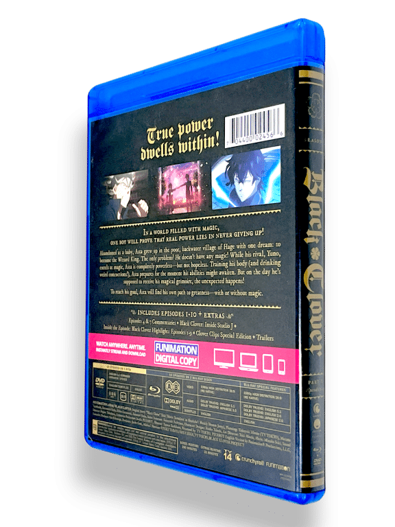 Black Clover Part One: Episodes 1-10 (Blu-ray, 2018, 4-Disc Set) *BOX SET* - Image 8