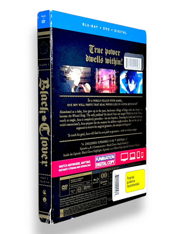 Black Clover Part One: Episodes 1-10 (Blu-ray, 2018, 4-Disc Set) *BOX SET* - Image 6