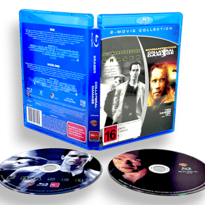 ERASER + COLLATERAL DAMAGE (Blu-ray movie) Arnold Schwarzenegger BUNDLE