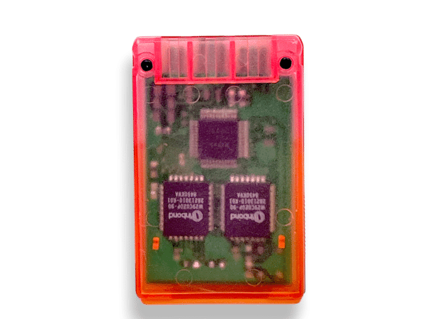 PS2 Memory Card TRANSLUCENT RED