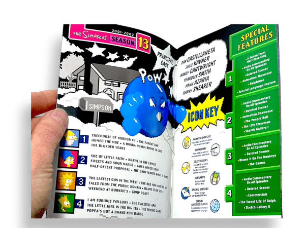 THE SIMPSONS SEASON 13 DVD COLLECTOR'S BOOKLET