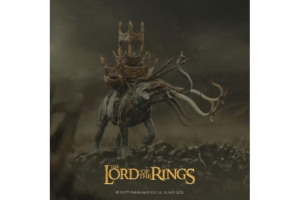 WETA LOTR Miniature Statue - Mumak in Battle - Image 6
