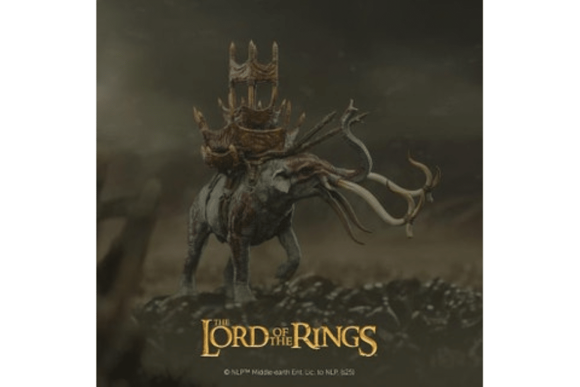 Weta Lord of The Rings: Mumak in Battle – Miniature Statue - Image 6