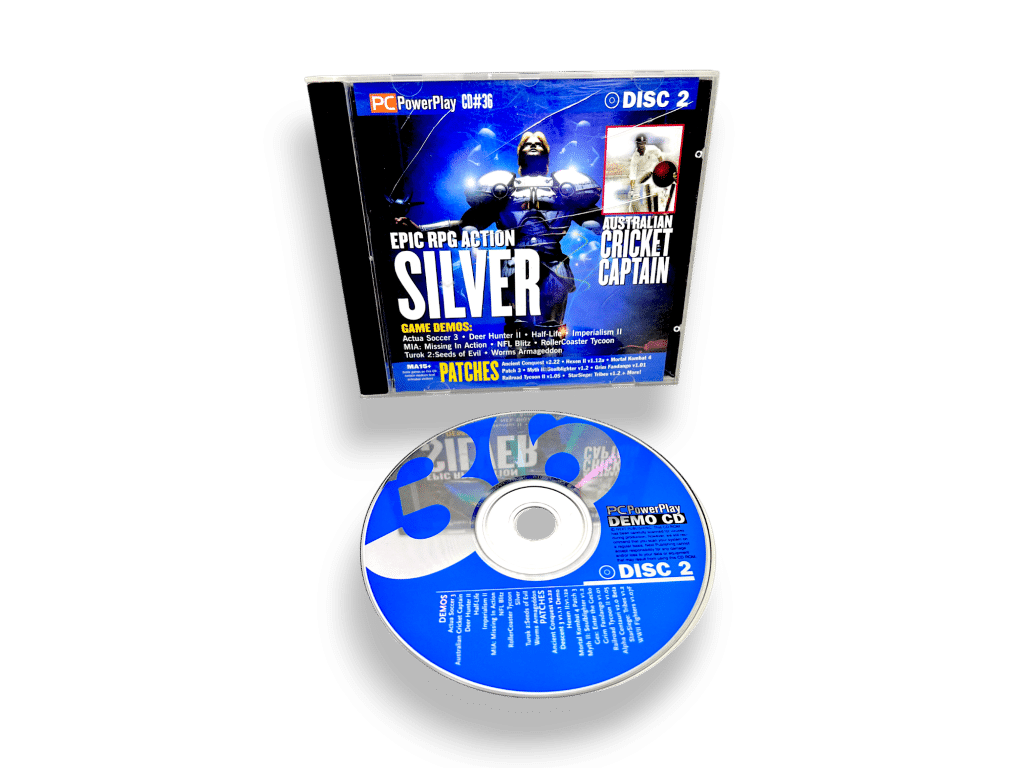 PC PowerPlay Disc #36 (PC - RARE) FEATURING SILVER DEMO + MORE