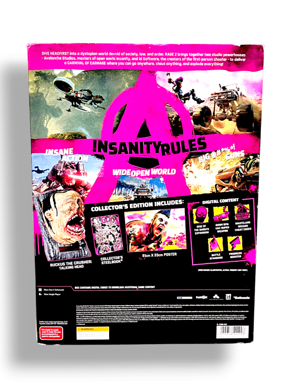 Rage 2 Collector's Edition, Bethesda, Xbox One (ENORMOUS BOX SET)
