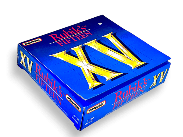 Description Rubik's Fifteen “XV” Number Sequence Game is a classic sliding puzzle that was released in 1990 by Matchbox as part of the Rubik's puzzle collection. This is a themed version of the traditional 15 Puzzle, where the goal is to arrange fifteen numbered tiles (labeled with Roman numerals) in sequential order within a 4x4 grid. The game is a test of logic and strategy, as players can only move tiles by sliding them into the one empty space on the board. Features Sliding Puzzle: A classic sliding block puzzle where you must rearrange tiles to solve the sequence. Goal: Arrange the numbered tiles from I to XV in the correct order. Vintage Collectible: A piece of the official Rubik's puzzle line from the early 1990s. Brain Teaser: A logic-based puzzle that challenges your spatial reasoning and problem-solving skills. Similar Games (Each Sold Separately) The traditional 15 Puzzle Rubik's Tangle Rubik's Cube Rubik's Race