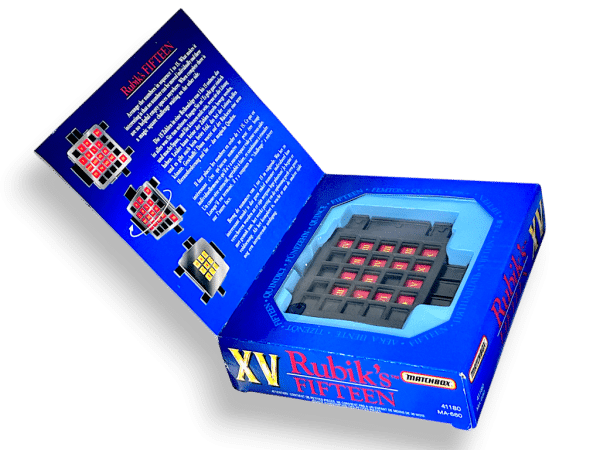 Rubik's Fifteen “XV” Number Sequence Game - Vintage 1990 Matchbox