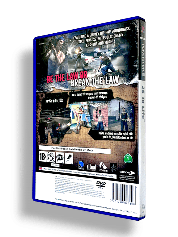 25 to Life (PS2 - RARE)