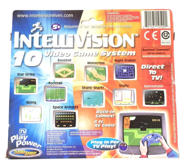 INTELLIVISION 10 VIDEO GAME SYSTEM Direct To TV Built In Games (BOXED) - Image 2
